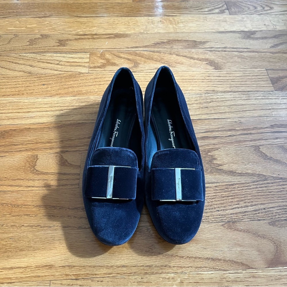 *SOLD* Beautiful Velvet Ferragamo Loafers